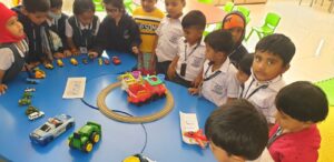 Fun Based Learning Activities Using Transportation Toy Vehicles for Young School Kids